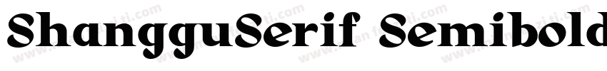 ShangguSerif Semibold字体转换